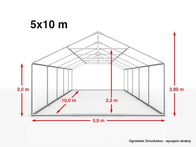 Namiot Bankietowy Imprezowy PRO - 5m x 10m - chrzciny, komunie, wesela