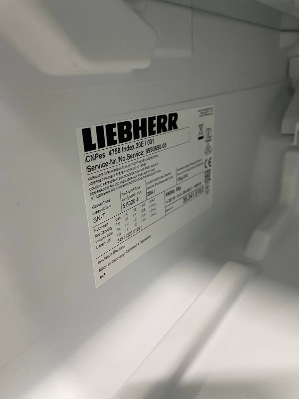 Холодильник Liebherr CNPes4758 2020р Дисплей NoFrost SuperFrost Smart