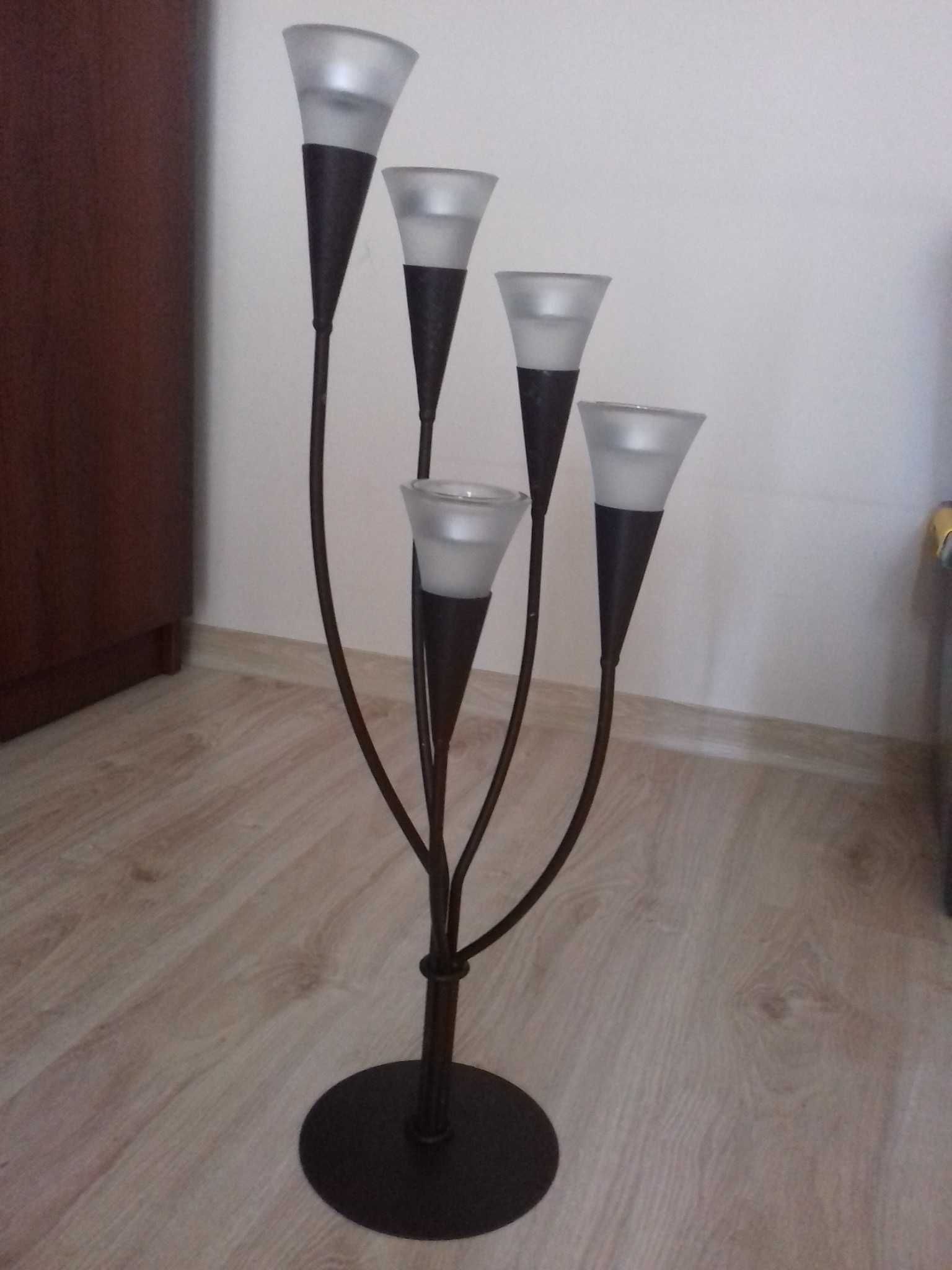 Świecznik + stojak na wino