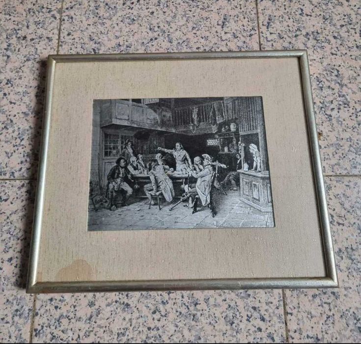 Quadro Antigo medidas nas fotos ver fotos