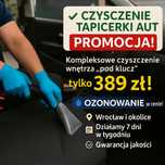 Czyszczenie wnętrza auta Pranie tapicerky samochodu Wrocław Ozonowanie