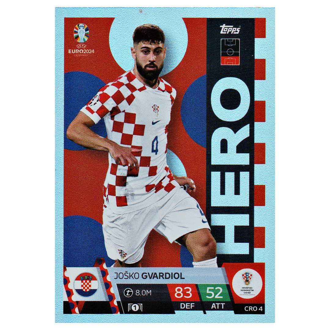 Karta Topps Euro 2024 Josko Gvardiol Cro 4 Hero