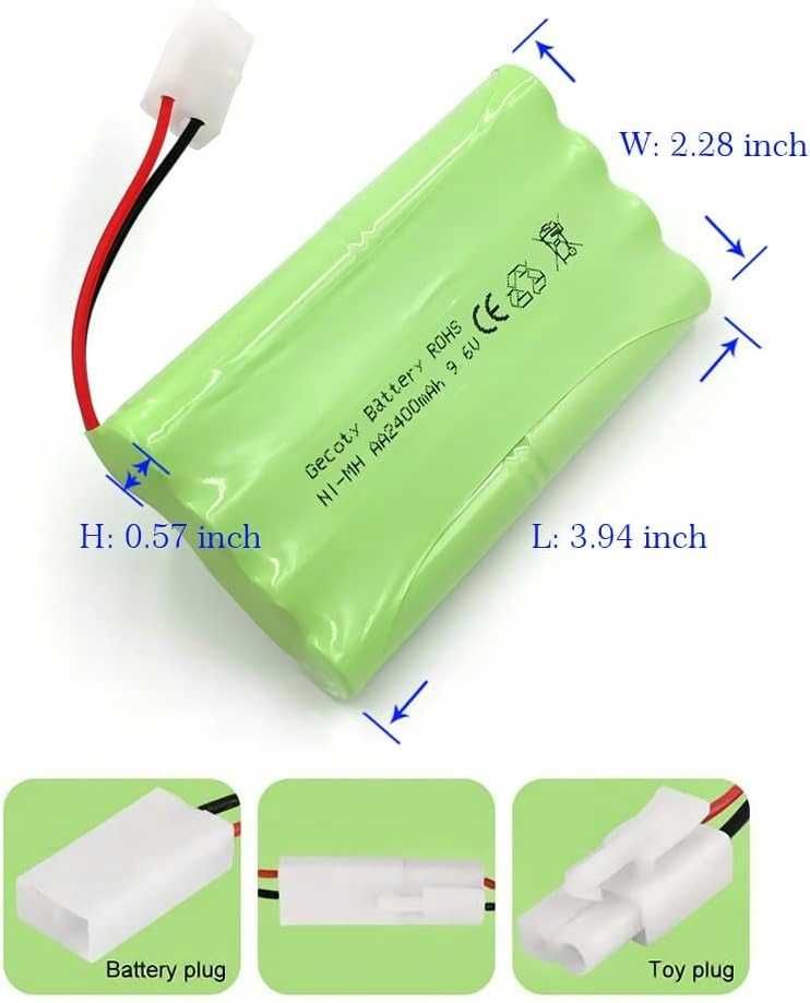 Akumulator Gecoty 9.6V 2400mAh