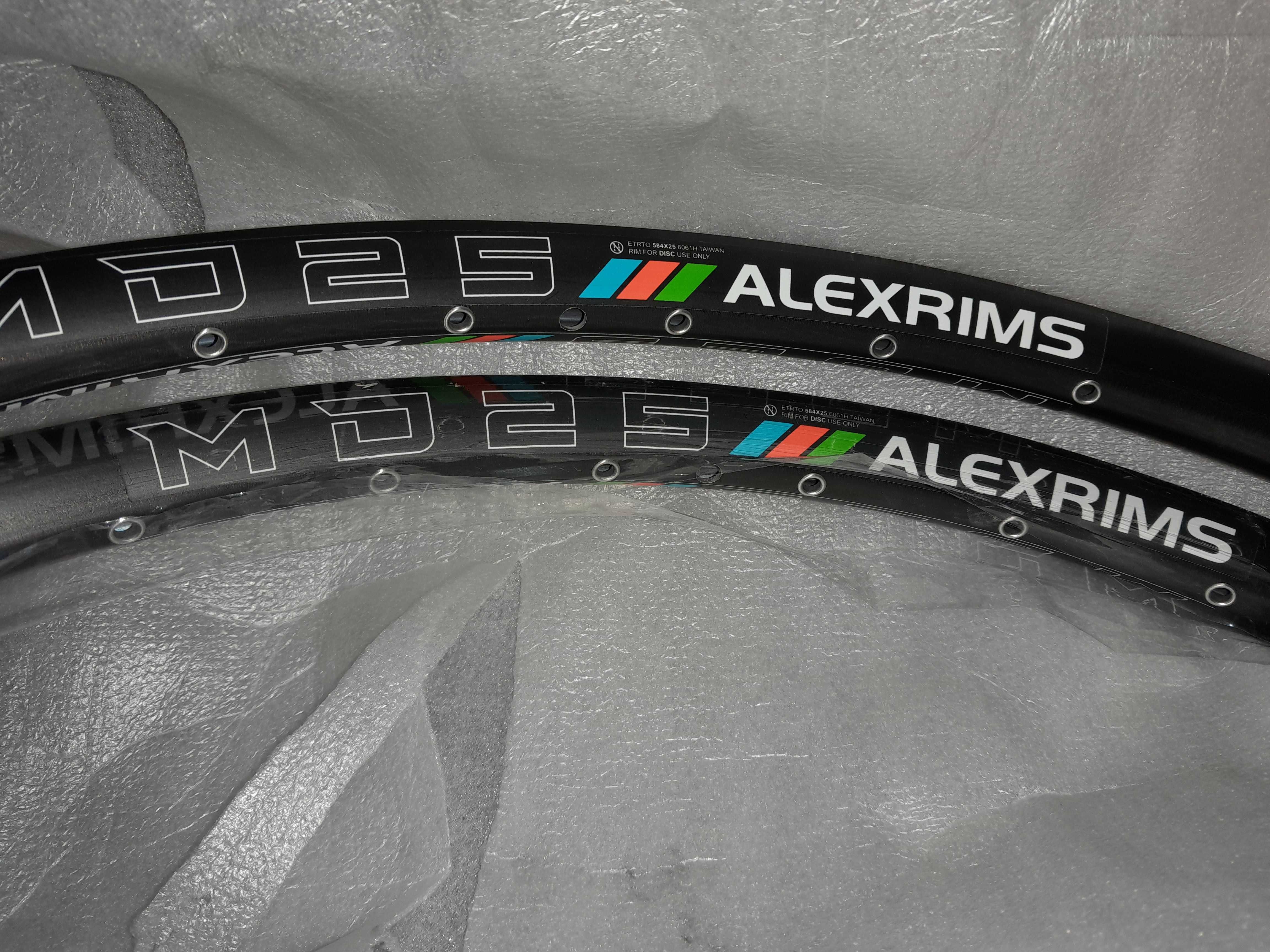 Para obręczy MTB ALEXRIM MD25  27,5" 510g XC dwie szt. kapslowane