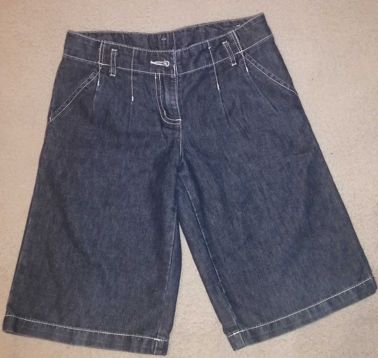 Krótkie spodenki dżinsowe dla dziewczynki rozmiar 134 - 140 cm
