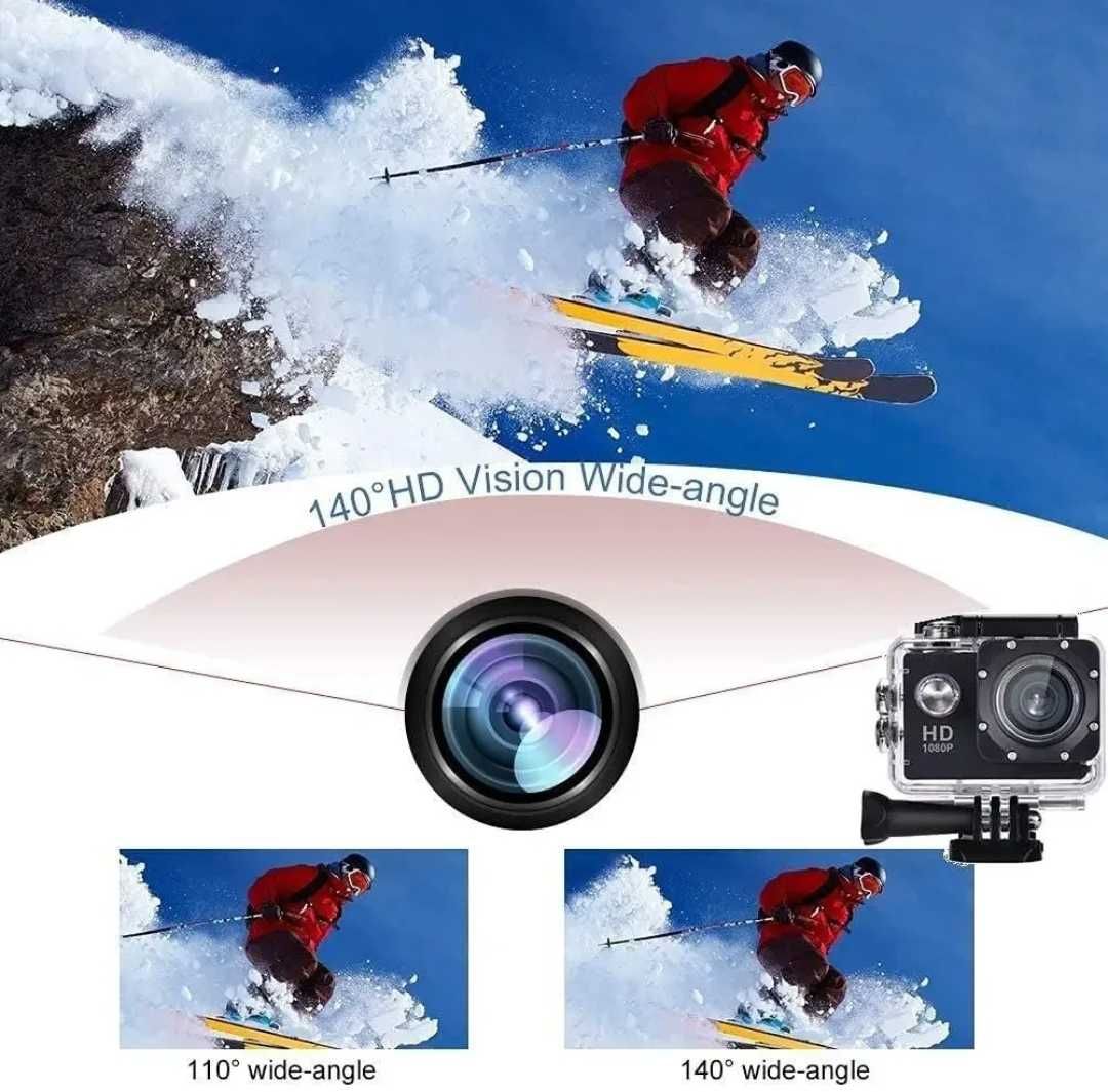 Екшн камера HD Action A7 1080P аквабокс набор кріплень  водонепроникна