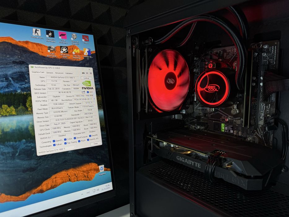 Видеокарта Nvidia GTX 1660 Ti 6GB GDDR6 (После ТО)