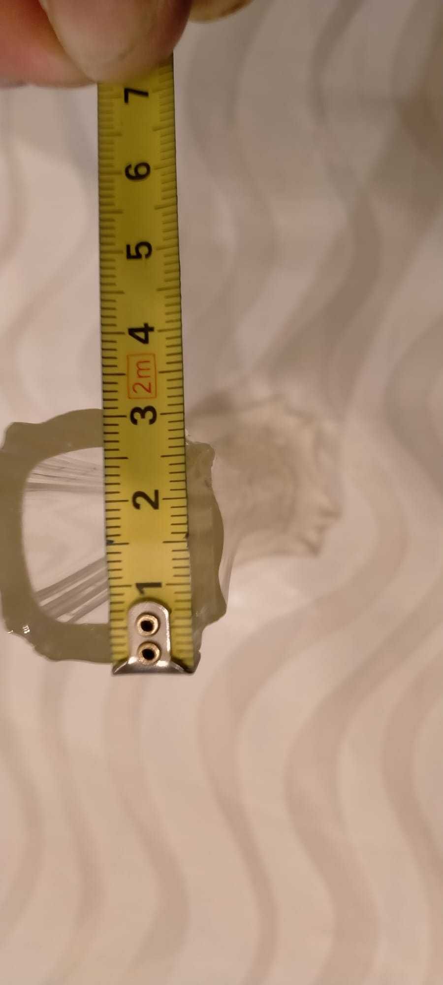 Stary wazonik kryształowy z wczesnych lat PRL, wys. 16cm, wierzch-3 cm