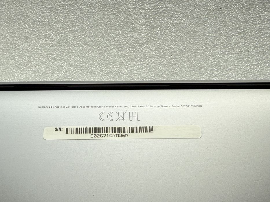 MacBook Pro 16” (2019) — i9 | 16 GB RAM | 1 TB SSD