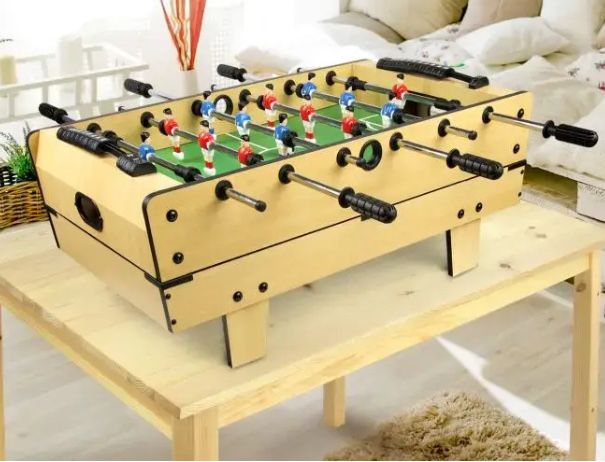NOWY Kompaktowy Stół do gry 4 w 1 piłkarzyki, bilard, tenis, cymbergaj
