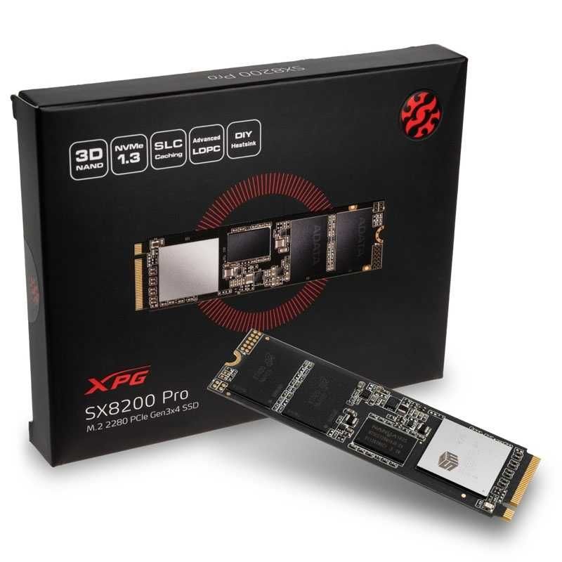 SSD диск ADATA XPG SX8200 Pro 512GB M.2 2280 PCIe Gen3x4 3D NAND TLC