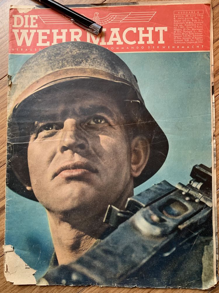 Wojskowa gazetka  Die Wehrmacht czerwiec 1944