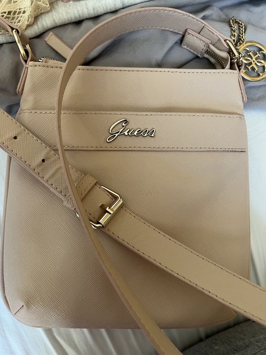 Listonoszka torebka GUESS pudrowy róż