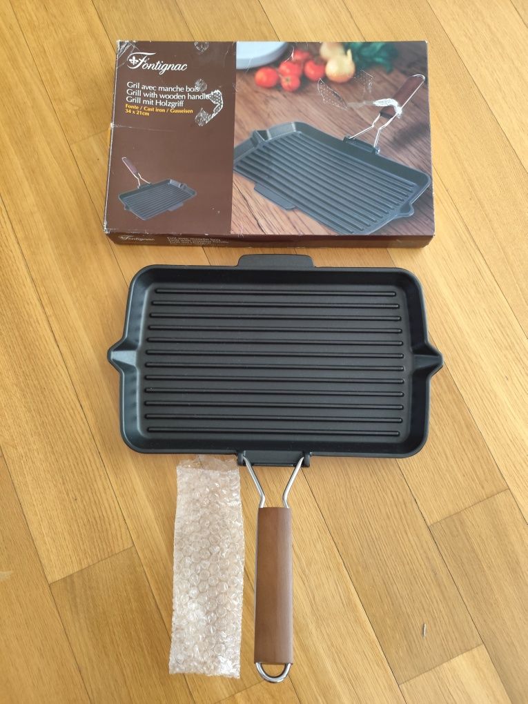 -60 % Nowa patelnia żeliwna Fontignac by Staub sklep 600 zl indukcja