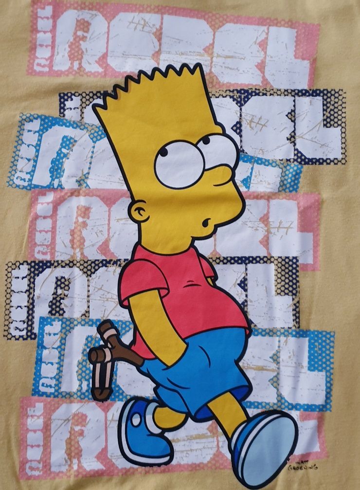 koszulka unisex  T-shirt THE SIMPSONS Bart Rebel