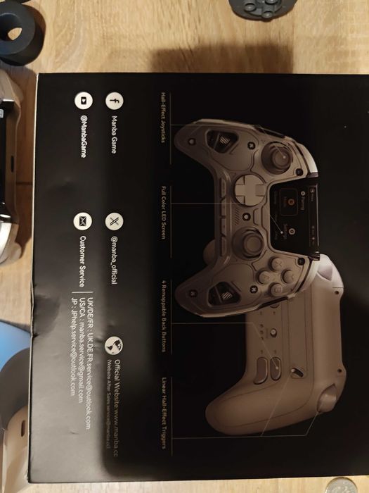 Pad bezprzewodowy do PC, switch, android nowy, gałki z efektem Halla
