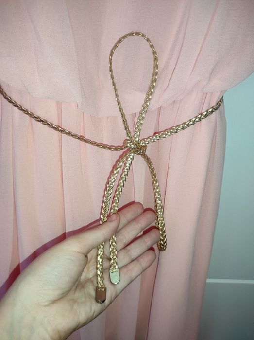 Vestido rosa claro de cerimônia - novo