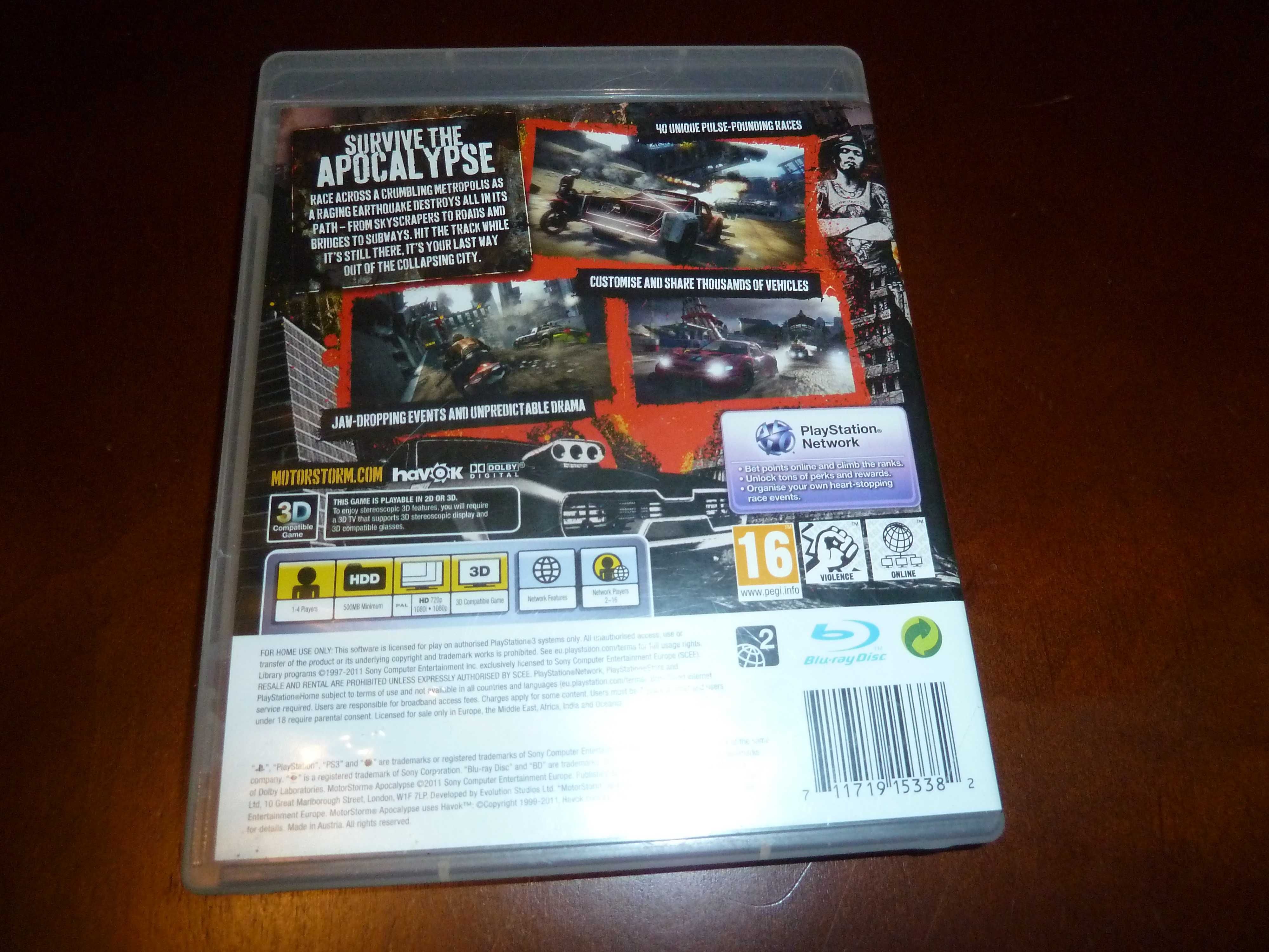 MotorStorm Apocalypse na PS3, jak nowa!
