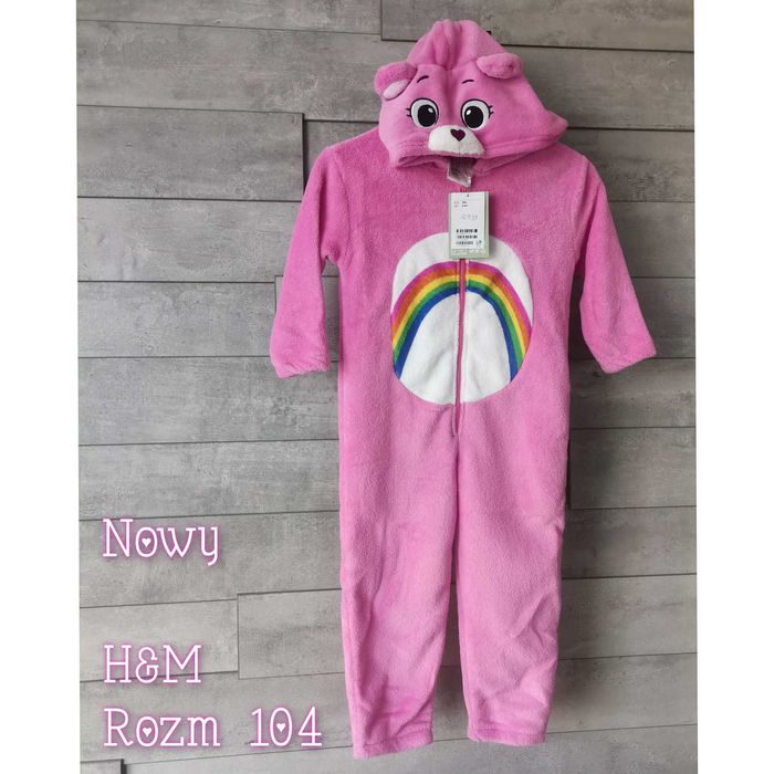 H&M Nowy Strój Tęczowy miś 104 przebranie 104 kostium troskliwy miś