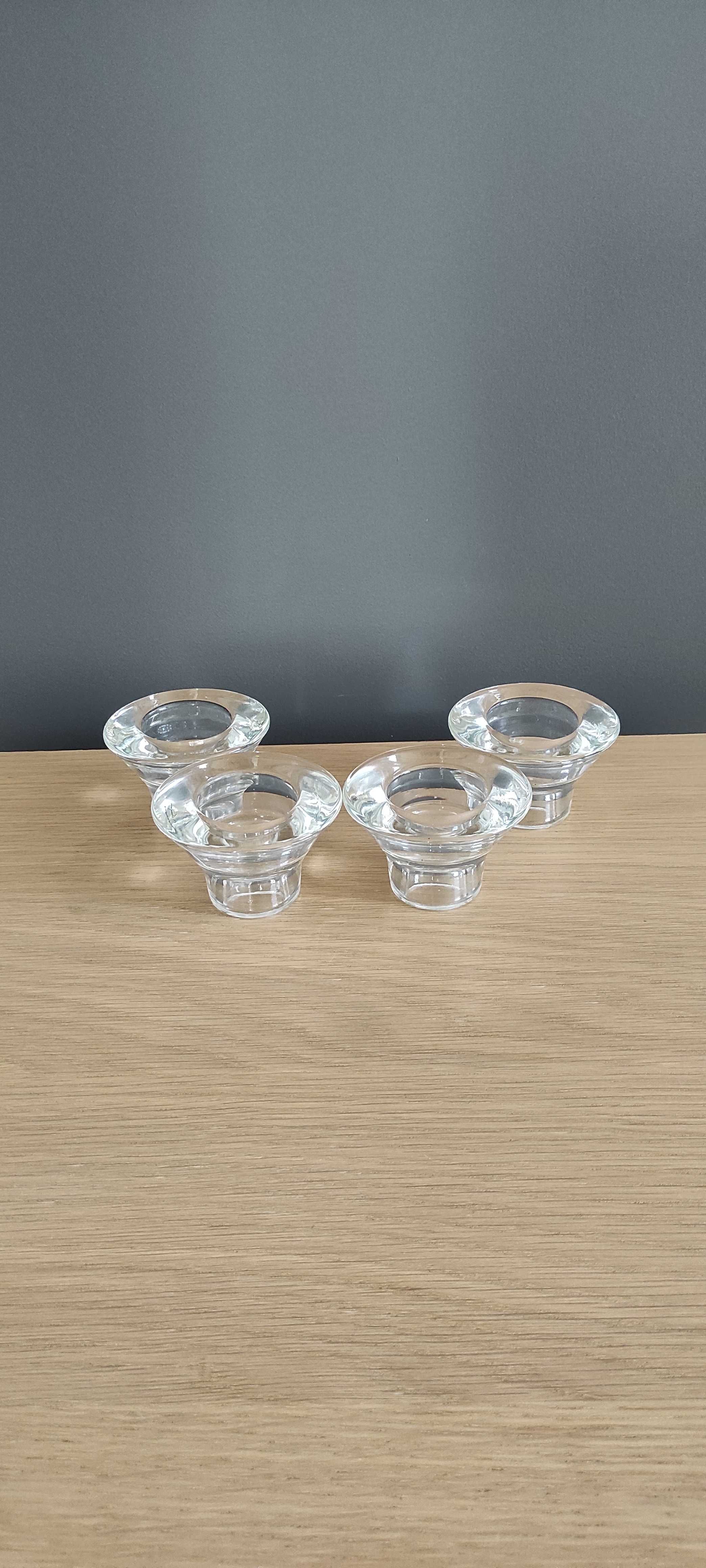 Świeczniki szklane dwustronne IKEA NEGLINGE – 4 sztuki