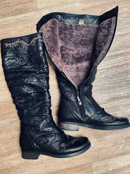 Сапоги зимние Glaza, натуральная кожа и мех, р.39