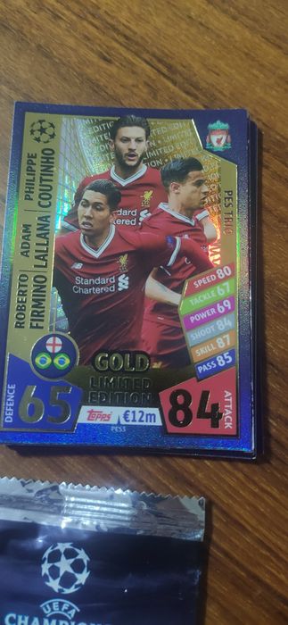 Pack de 3 cartas versão limitada Topps (2017/2018)