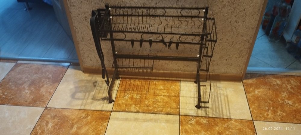 Nowa Dwupoziomowa suszarka do naczyń na zlew lub blat