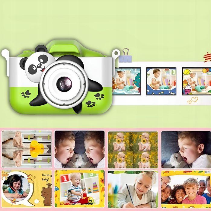Aparat Fotograficzny Cyfrowy Dla Dzieci 40Mpx Kamera Gry + Karta 32Gb