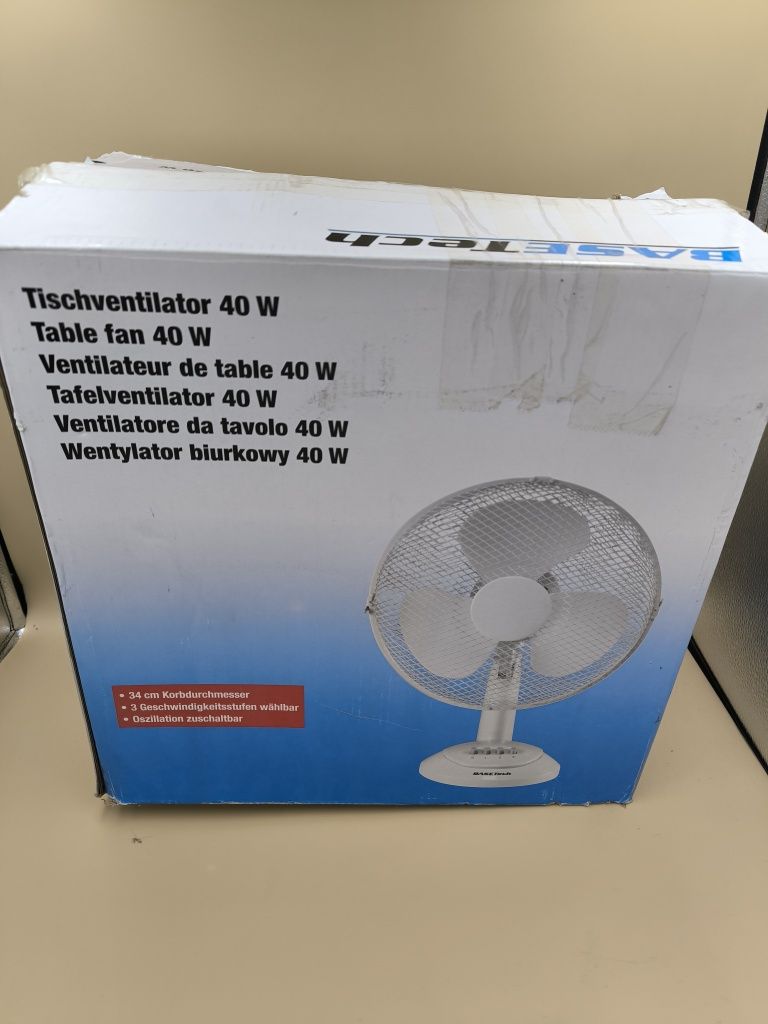 Wiatrak wentylator stołowy Basetech