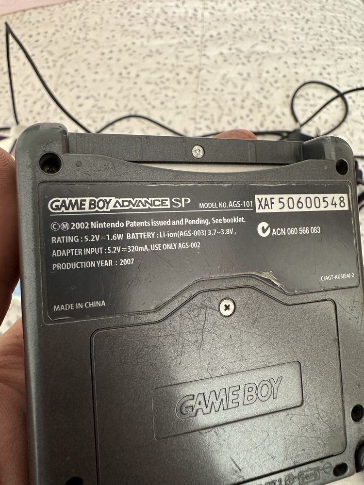 Gameboy advance sp ags 101 zestaw color gbc gba