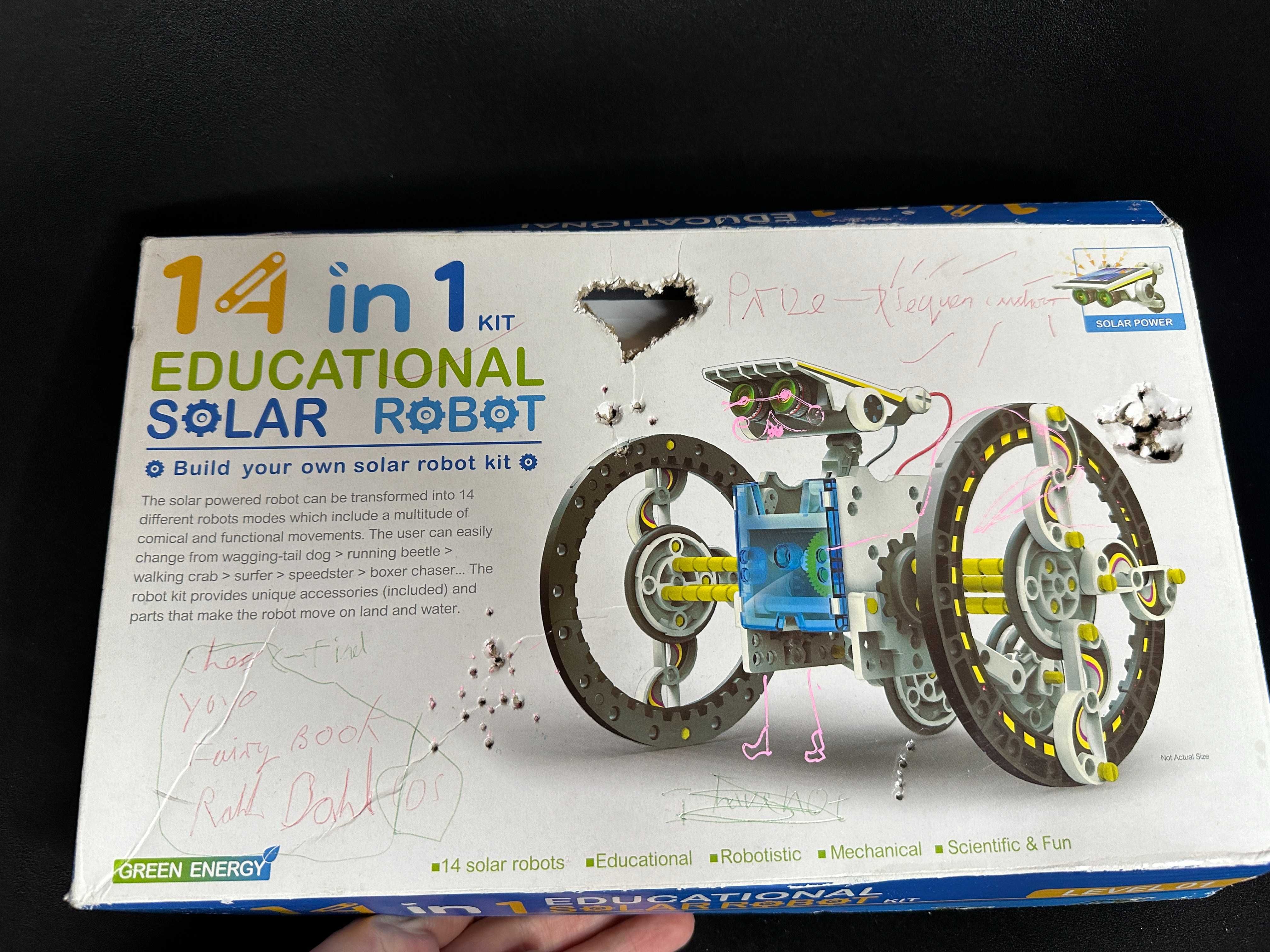 Робот конструктор Educational Solar Robot 14 в 1  на сонячній батареї