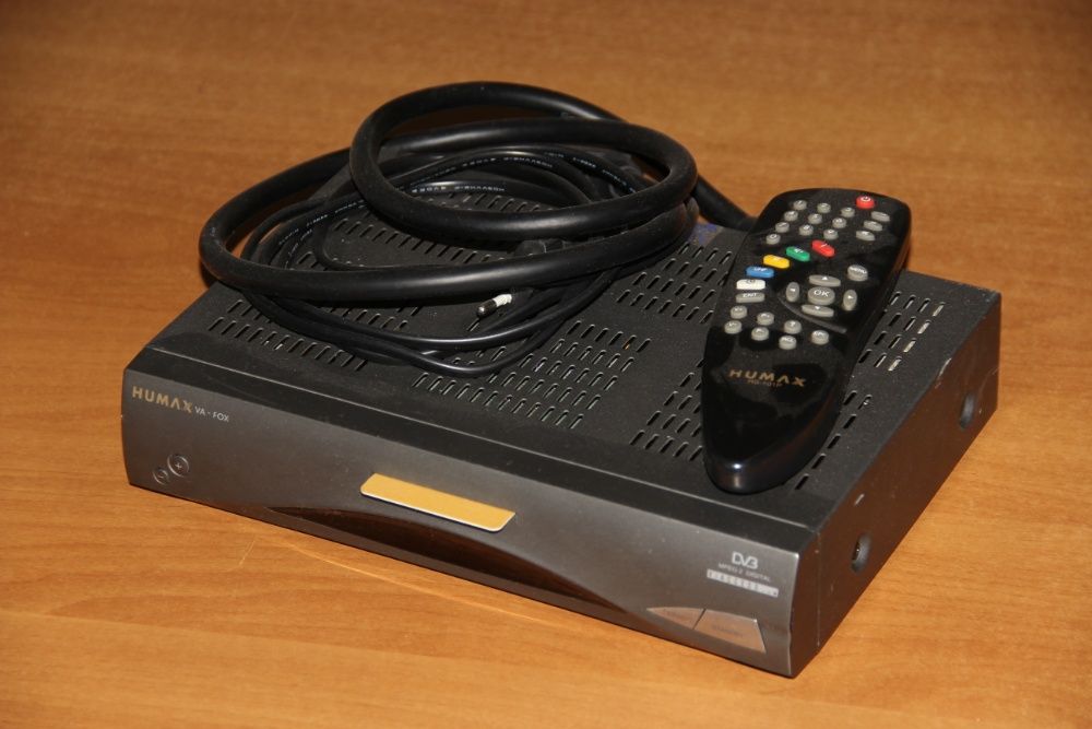 Humax VA-FOX DV3 ресівер супутник (Корея) пульт, кабель Scart-Scart 1м