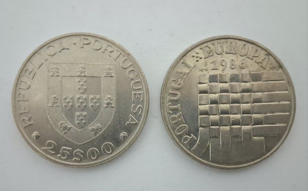Moeda 25 escudos Portugal Europa