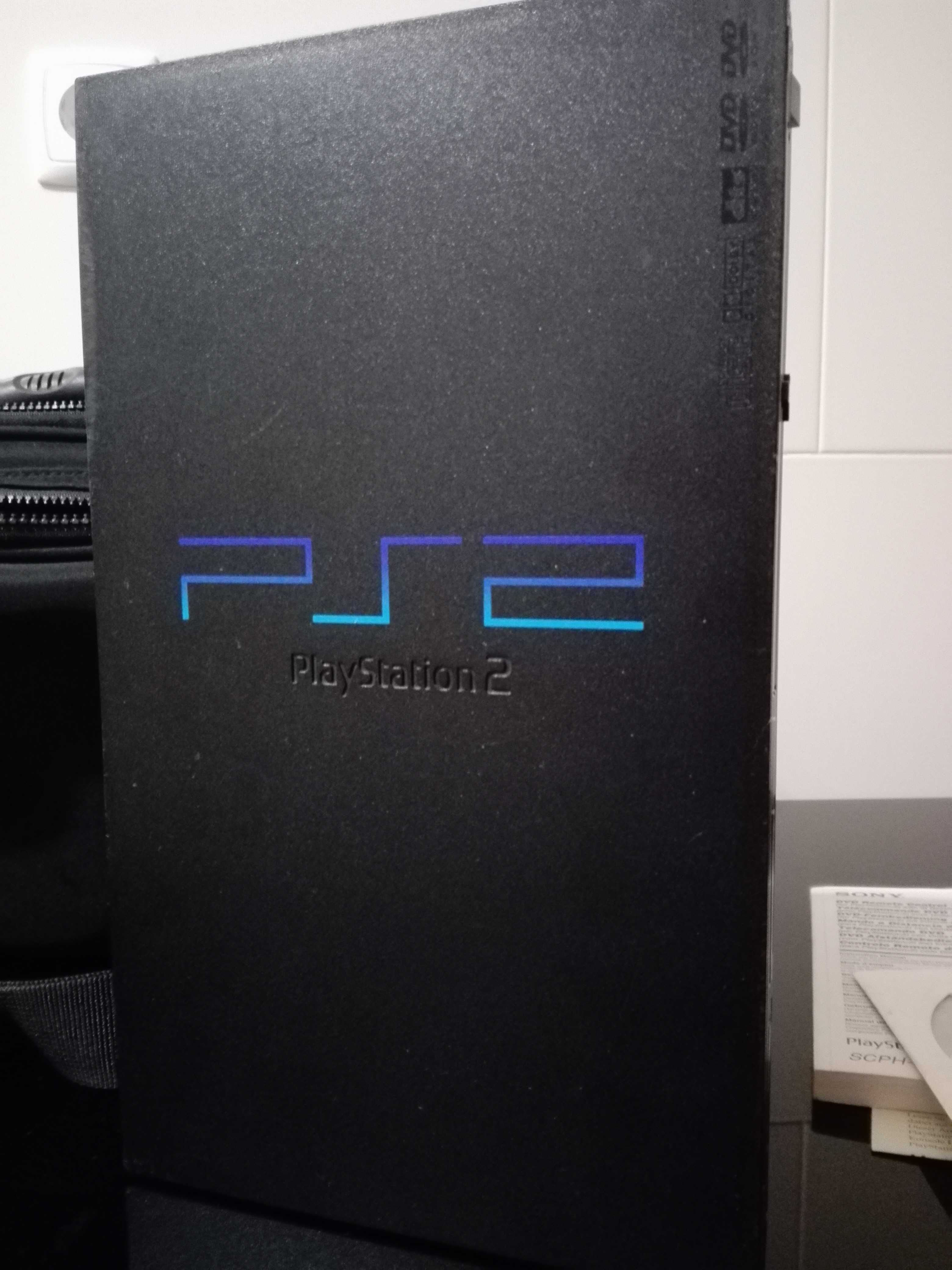 Sony PlayStation 2 + 11 jogos + extras