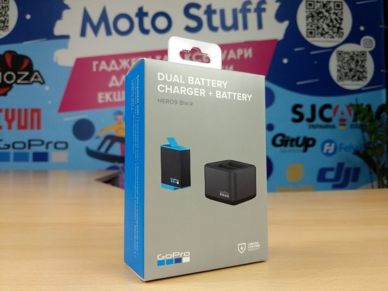 Подвійна зарядка GoPro Dual Battery Charger + Акумулятор для HERO 9/10