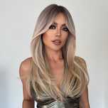 Nowa cieniowana peruka ciepły słoneczny blond długa gęsta