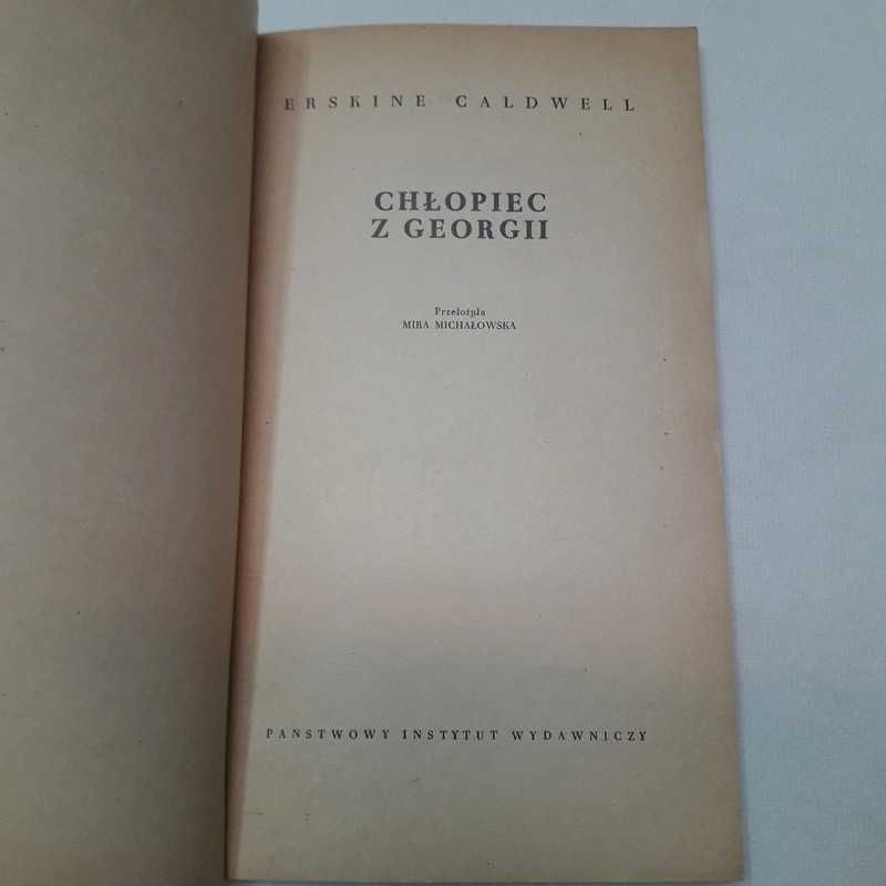 Chłopiec z Georgii - Erskine Caldwell
