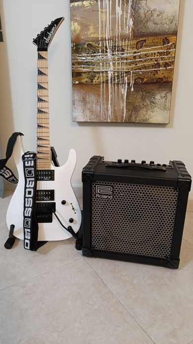 Jackson JS32 Dinky DKA M + Roland Cube 30