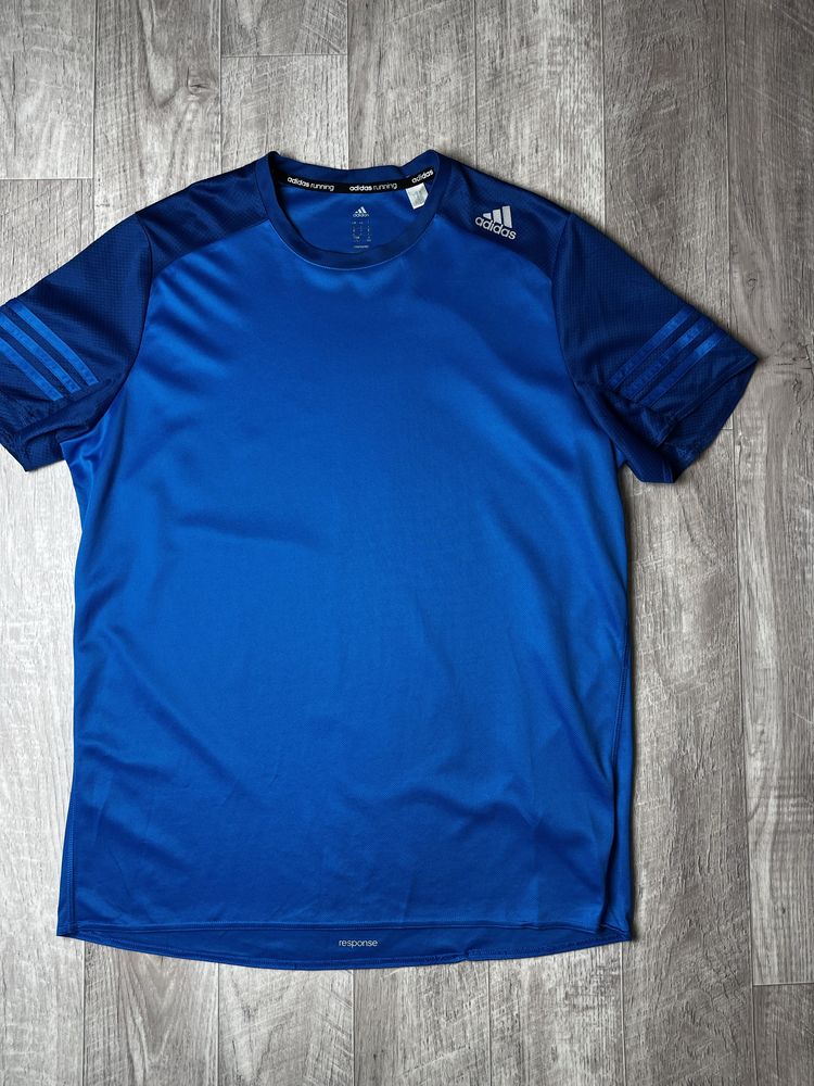 Футболка Adidas dri-fit размер L оригинал спортивная бег run синяя air