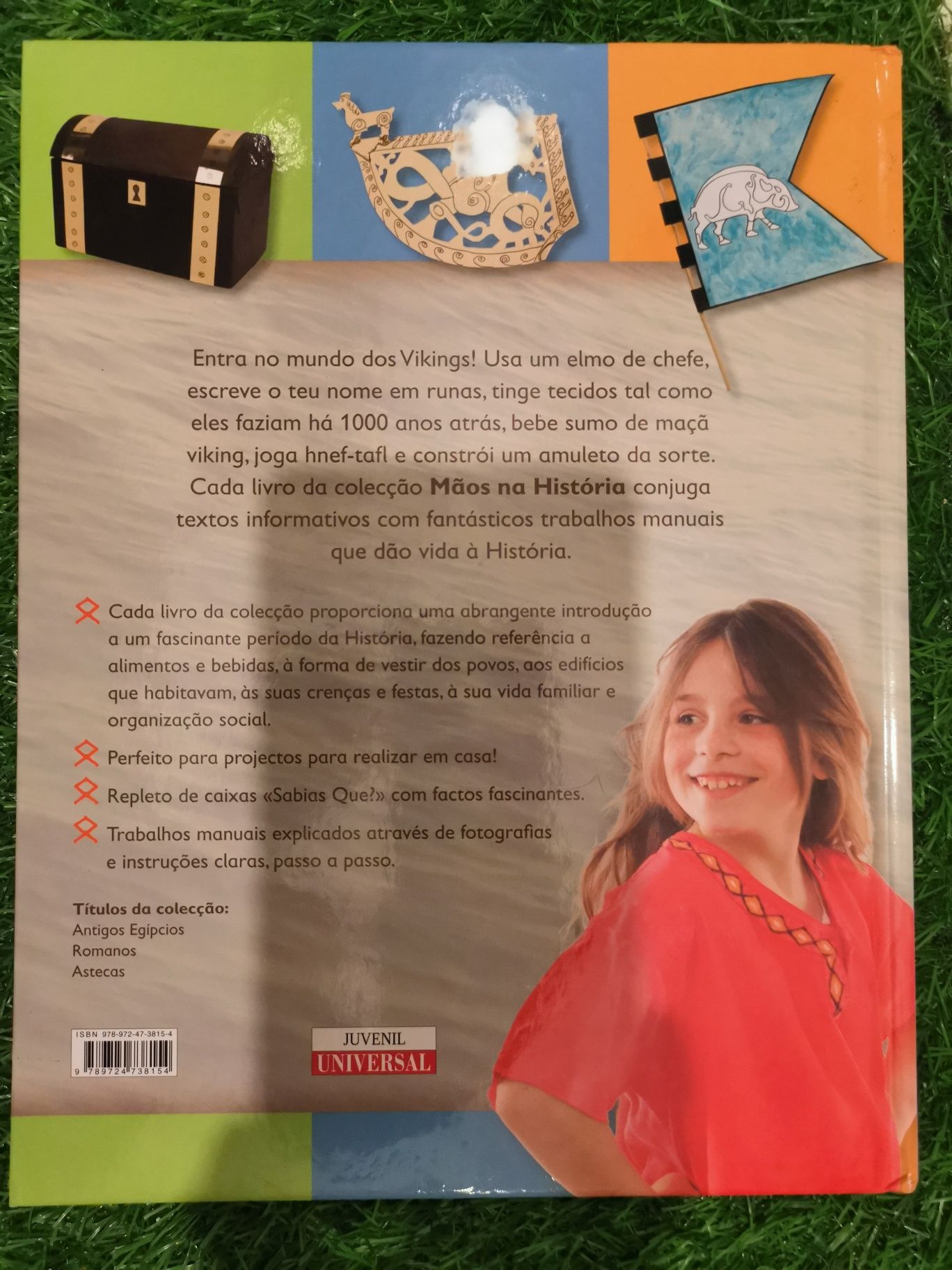 Livro Vikings com trabalhos manuais e fotos
