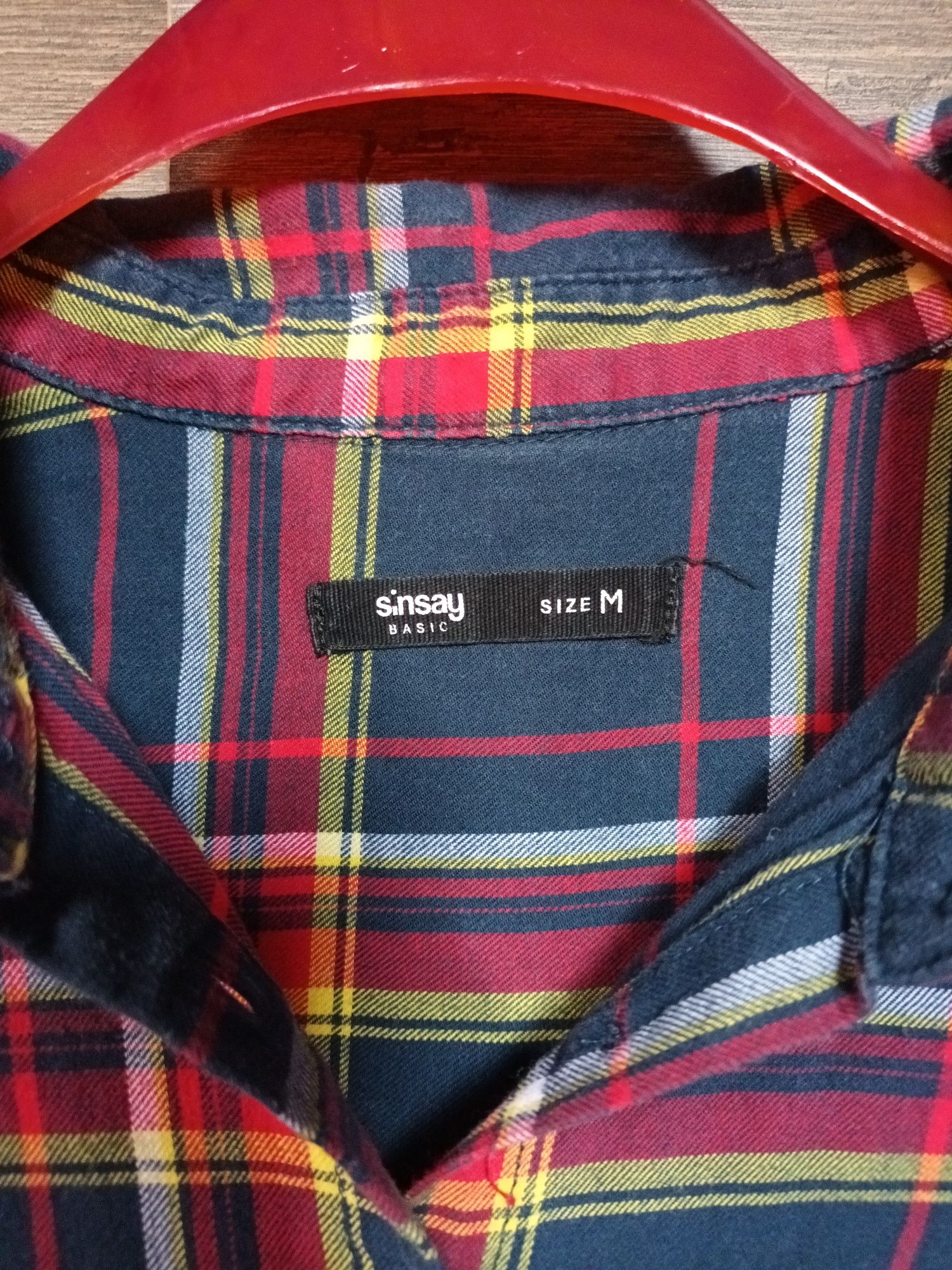 Sinsay Koszula w kratę basic rozmiar S/M