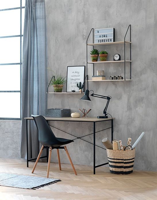Новый письменный стол VANDBORG 60×120, цвет - Светлый дуб