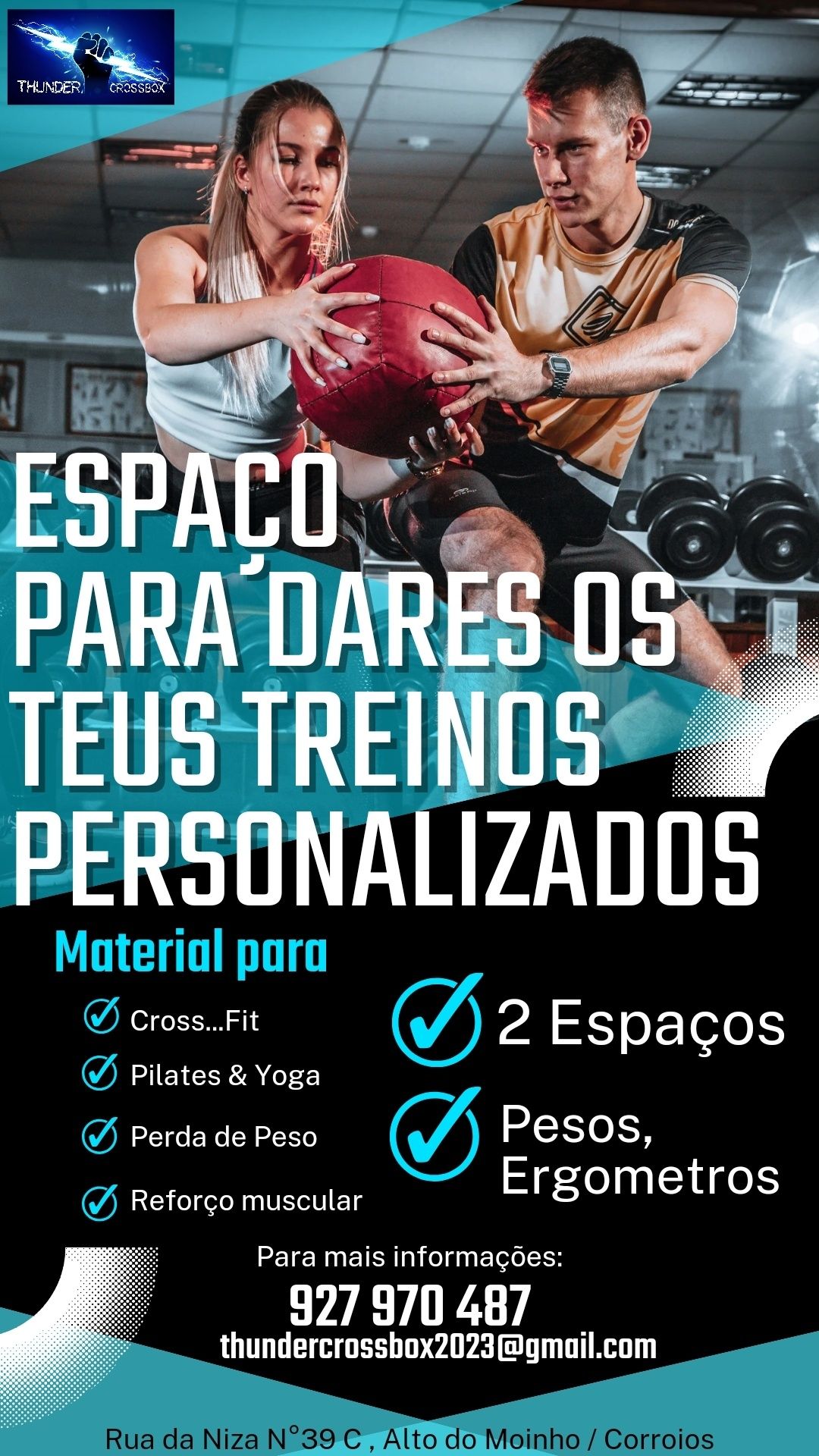 Espaço para treino Personalizado