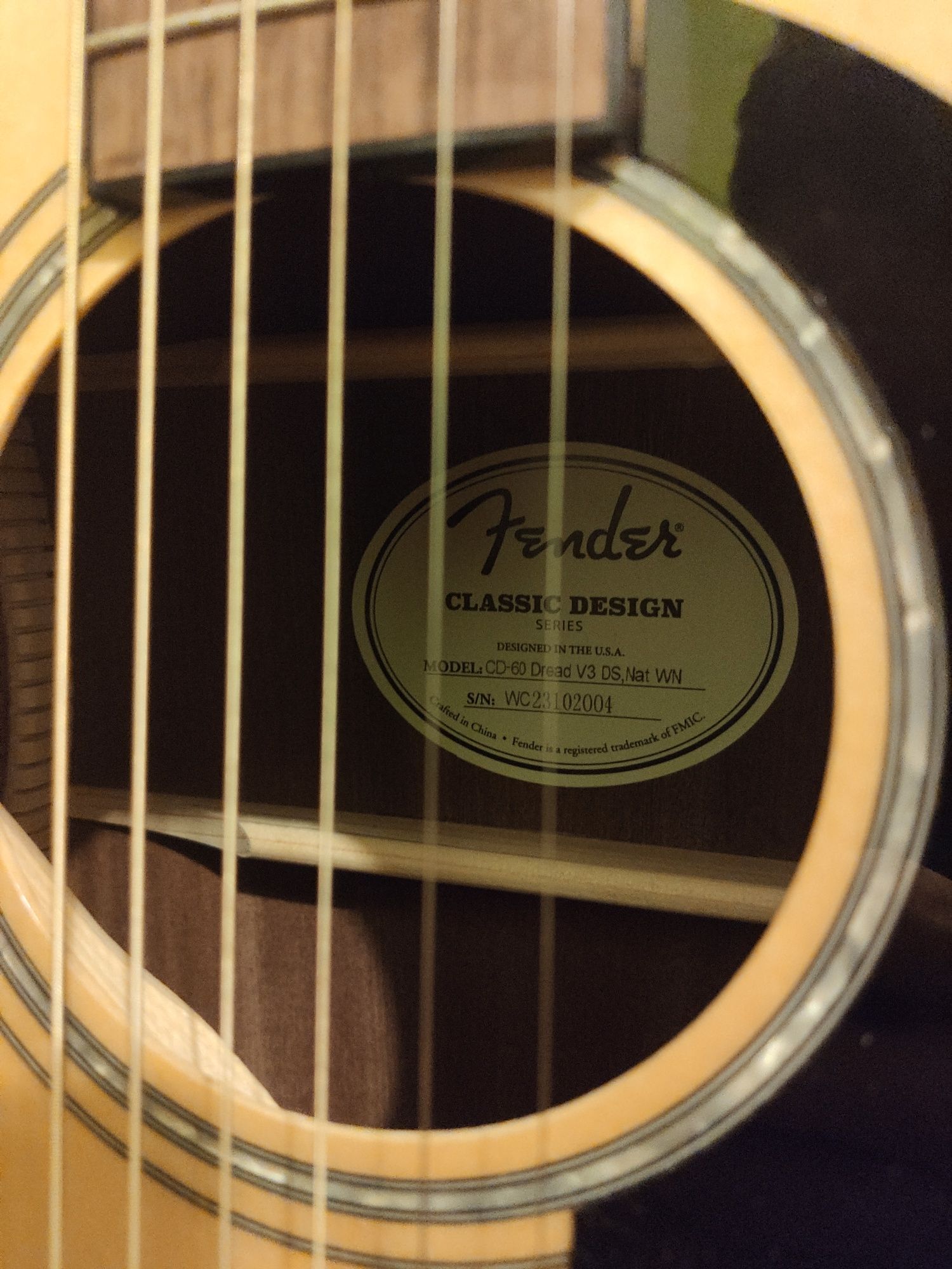 Gitara akustyczna Fender CD-60 Dread V3, NAT