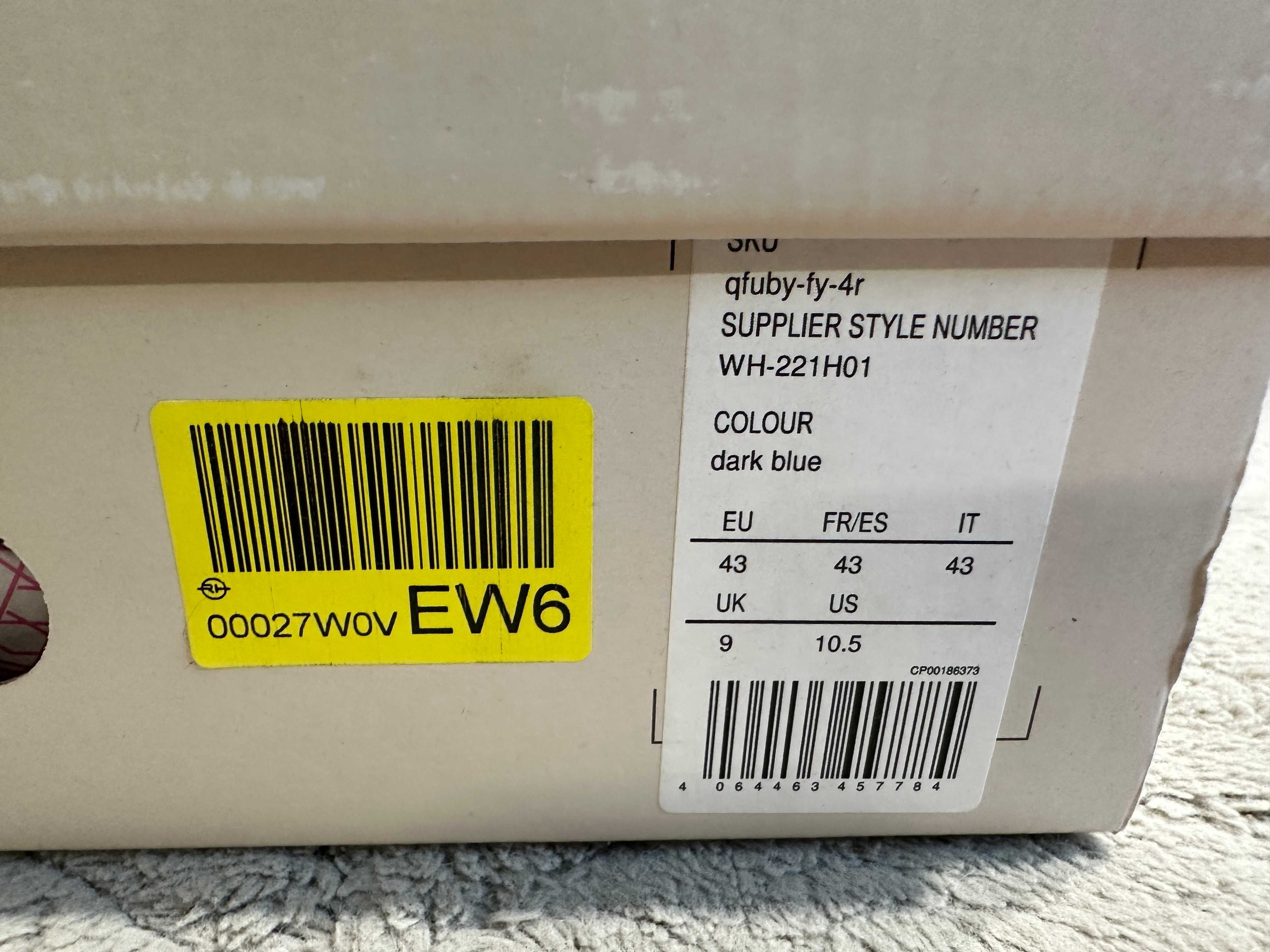 Buty damskie skórzane granatowe botki anna field 43