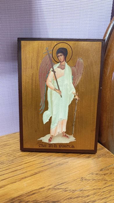 Икона ручная работа из нанесением сусальной позолоты