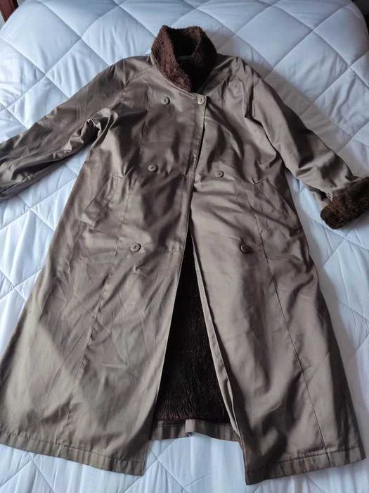 * Novo  Excelente Casaco sobretudo Gabardine  Sra - Unica  40 *