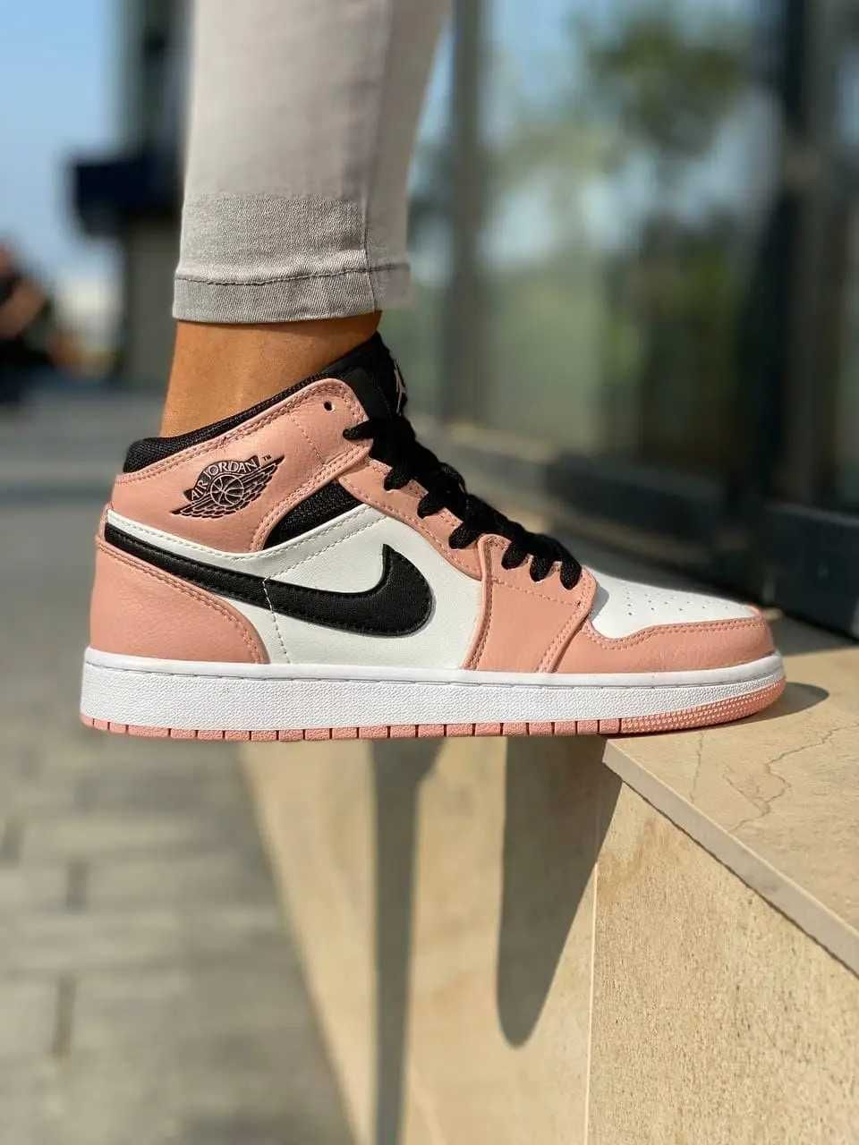 РОЗПРОДАЖ Жіночі кросівки Nike Air Jordan 1 High Pink рожеві