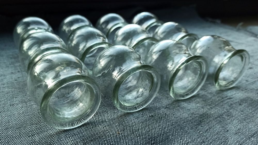 Bańki szklane, medyczne