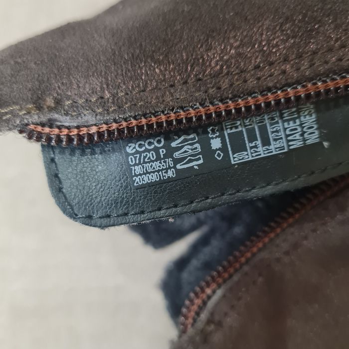 Зимние сапоги ботинки Ecco р.30 натуральная кожа